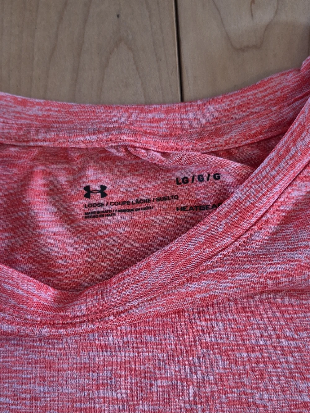 Under Armour Women's Size Large Orange Long-Sleeve Thin Performance Top - Picture 2 of 6